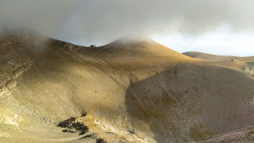 Masyw Olimpu w chmurach