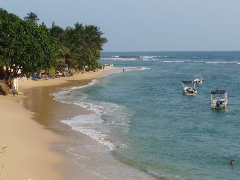Plaża w Unawatuna (fot. Darek Dąbrowski)