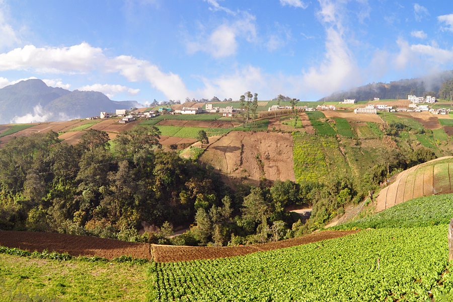 Zielone krajobrazy Gwatemali