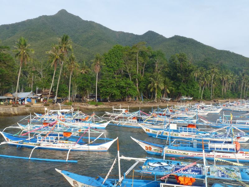 Wybrzeże w Sabang na Palawanie Wybrzeże w Sabang na Palawanie