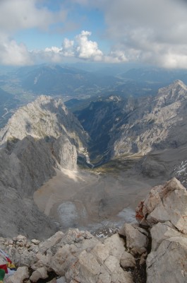 Widok z Zugspitze (fot. Elżbieta Paciora)
