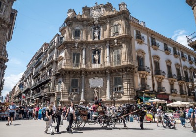 Skrzyżowanie Quattro canti, Palermo (fot. Marek Danielak)