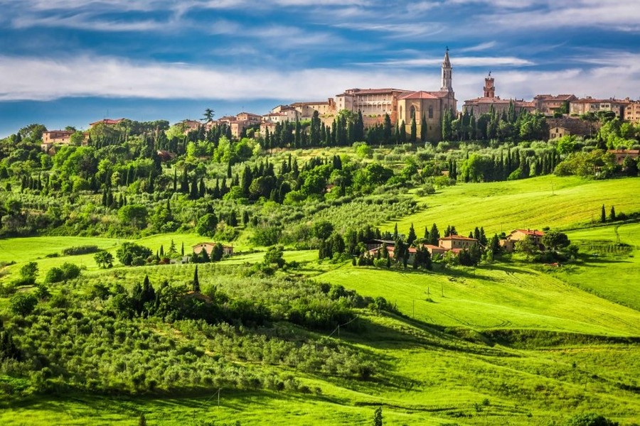 Widok na miasto Pienza