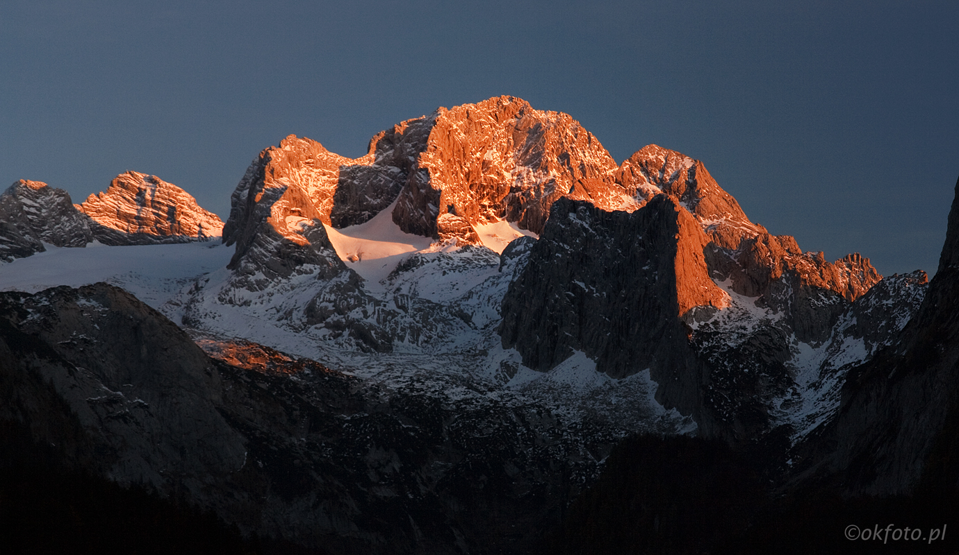Hoher Dachstein o zachodzie słońca (fot. S. Adamczak, okfoto.pl)