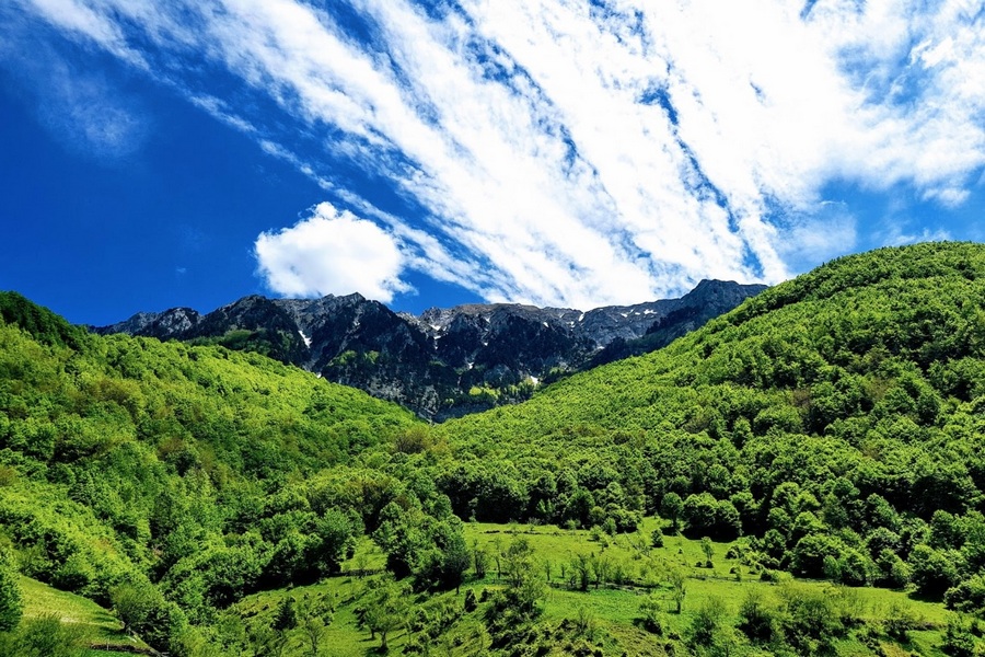 Okolice wioski Bashkimi