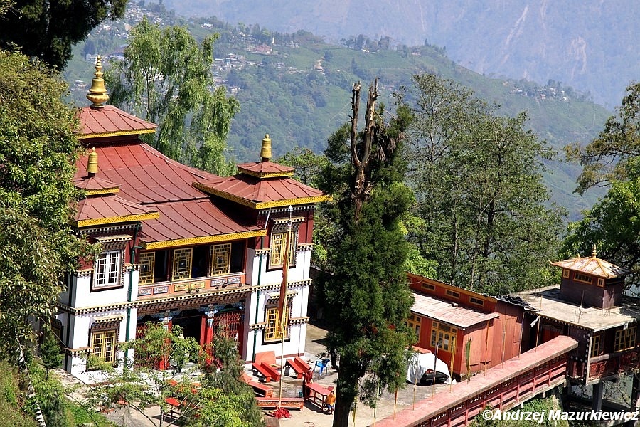 Buddyjski klasztor Bhutia Busty w Dardżylingu Buddyjski klasztor Bhutia Busty w Dardżylingu