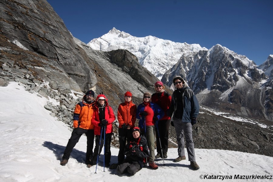 Dzielna ekipa na przełęczy Goecha La (2009 r.) Dzielna ekipa na przełęczy Goecha La (2009 r.)