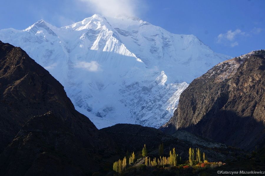 Poranny widok na Rakaposhi