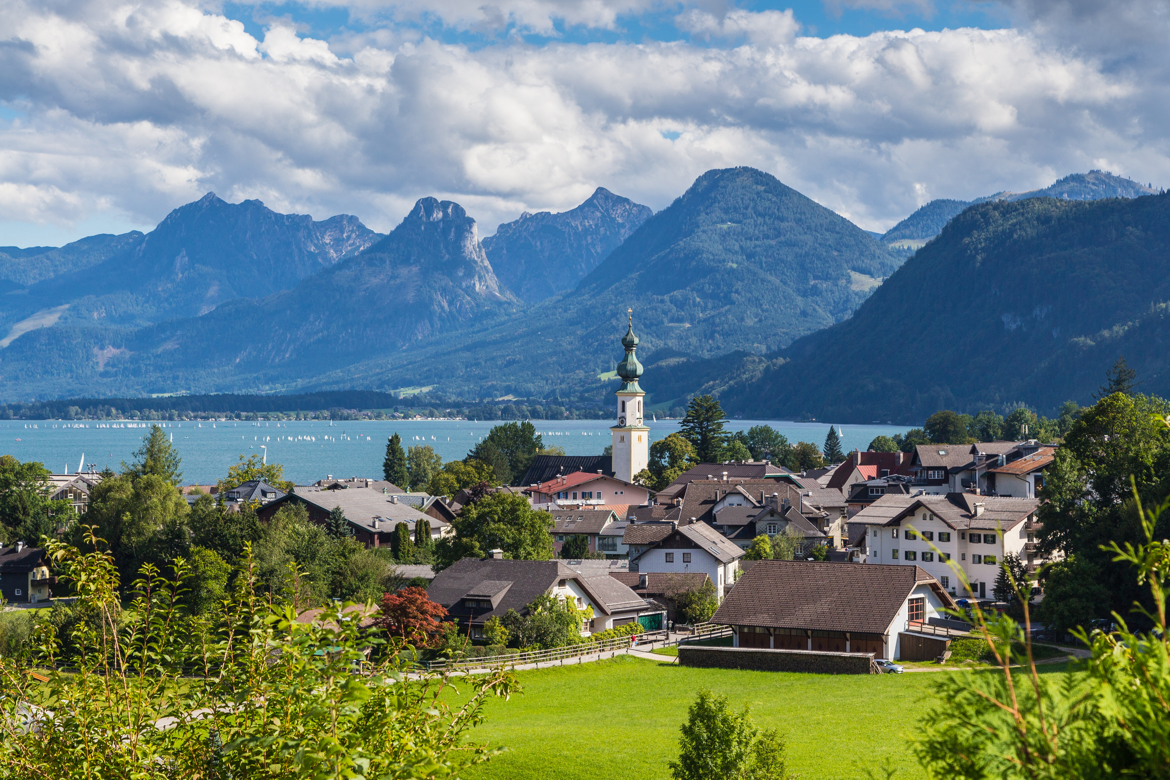Sankt Gilgen nad jeziorem Wolfgang See Sankt Gilgen nad jeziorem Wolfgang See
