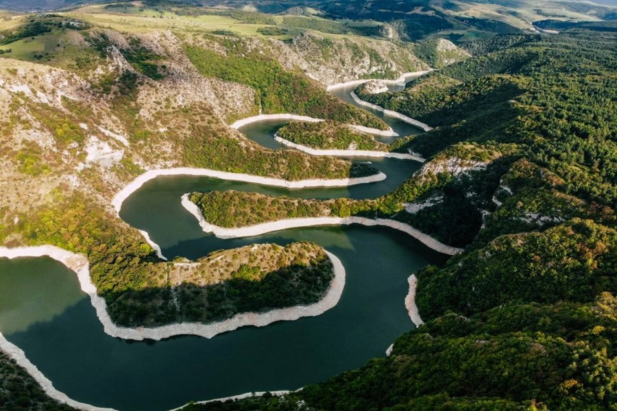 Meandry w kanionie rzeki Uvac