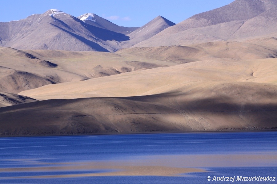 Jezioro Tso Moriri w rejonie Rupszu Jezioro Tso Moriri w rejonie Rupszu
