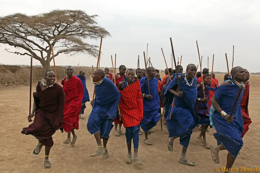 Plemię w Kenii i Tanzanii