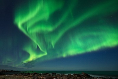 Zorza nad Skagsanden. fot. S. Adamczak