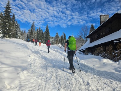 Zimowe wędrowanie w Gorcach (fot. Estera Motyl)