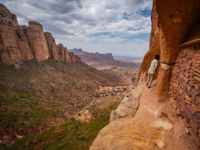 Droga do kościoła w skale - Abune Yemata