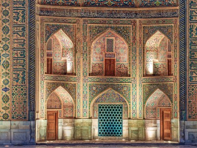 Ejwan madrasy Tilya-Kori przy Registanie, Samarkanda